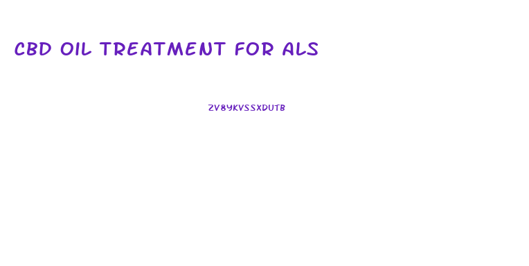 Cbd Oil Treatment For Als