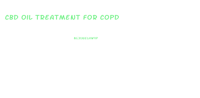 Cbd Oil Treatment For Copd