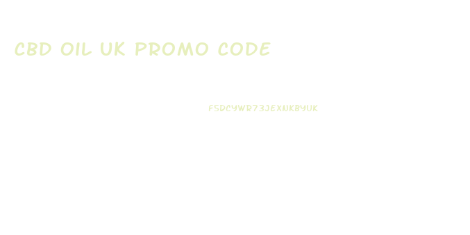 Cbd Oil Uk Promo Code