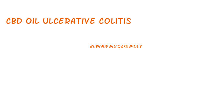 Cbd Oil Ulcerative Colitis