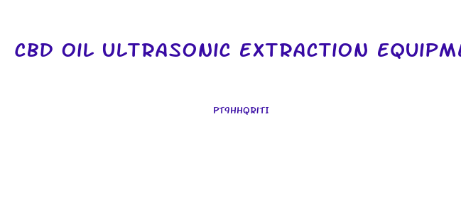 Cbd Oil Ultrasonic Extraction Equipment