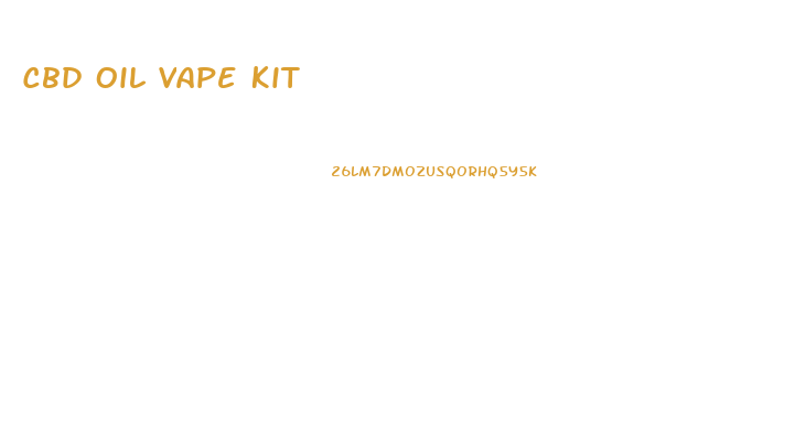 Cbd Oil Vape Kit