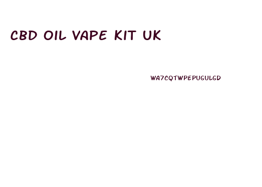 Cbd Oil Vape Kit Uk