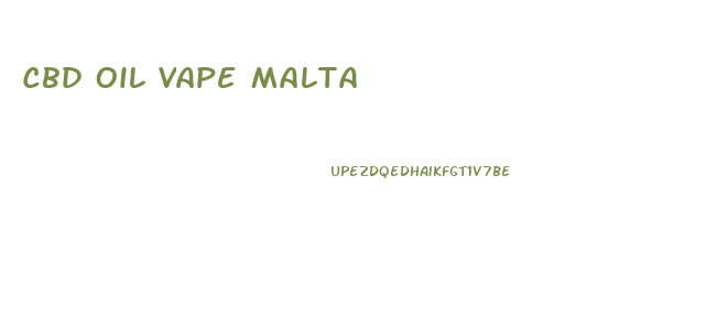 Cbd Oil Vape Malta