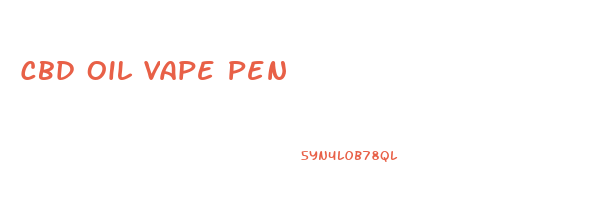 Cbd Oil Vape Pen
