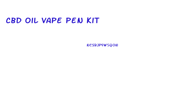 Cbd Oil Vape Pen Kit