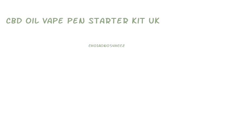 Cbd Oil Vape Pen Starter Kit Uk