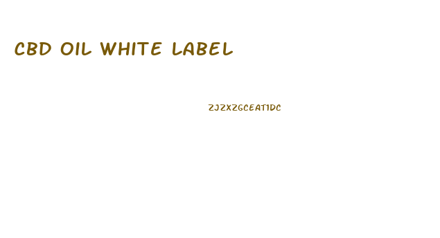 Cbd Oil White Label