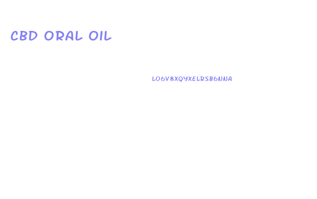 Cbd Oral Oil