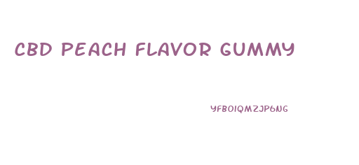 Cbd Peach Flavor Gummy