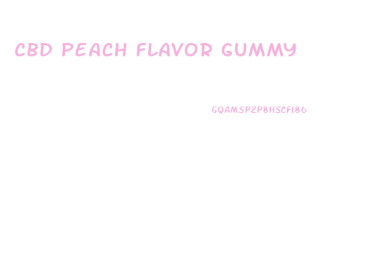 Cbd Peach Flavor Gummy