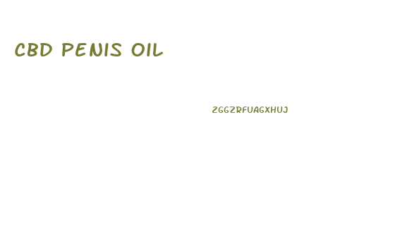 Cbd Penis Oil