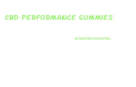 Cbd Performance Gummies