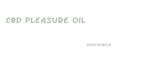 Cbd Pleasure Oil