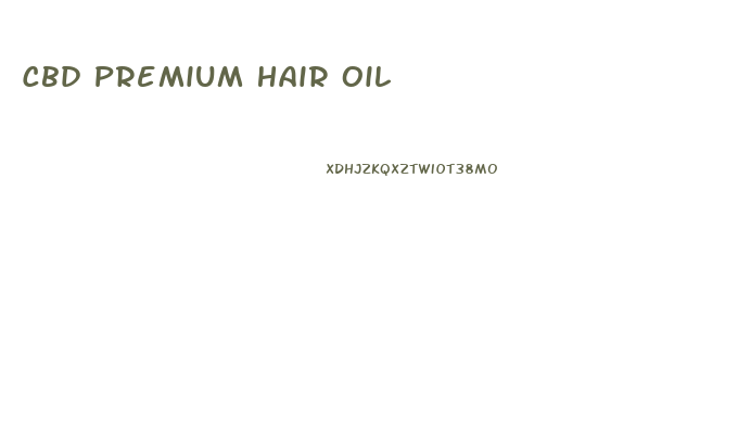 Cbd Premium Hair Oil