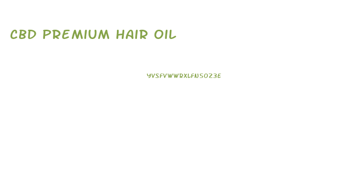 Cbd Premium Hair Oil