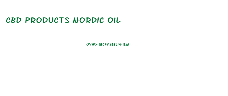 Cbd Products Nordic Oil