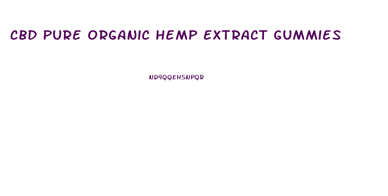 Cbd Pure Organic Hemp Extract Gummies