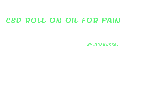 Cbd Roll On Oil For Pain