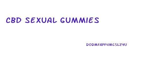 Cbd Sexual Gummies