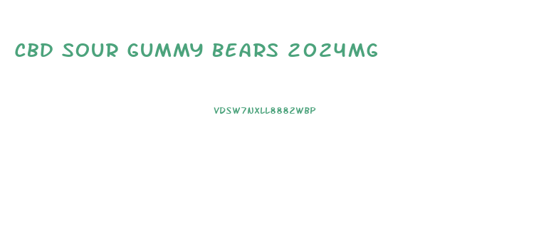 Cbd Sour Gummy Bears 2024mg