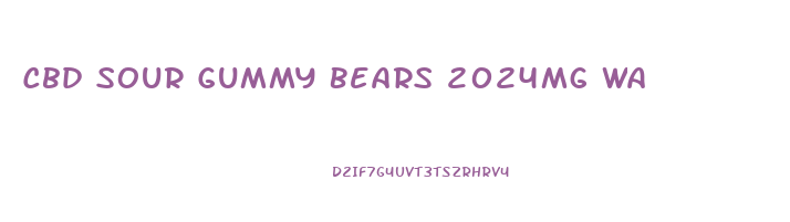 Cbd Sour Gummy Bears 2024mg Wa