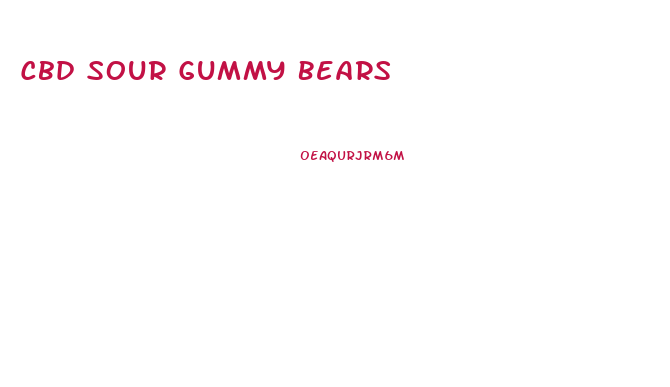 Cbd Sour Gummy Bears