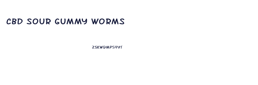 Cbd Sour Gummy Worms