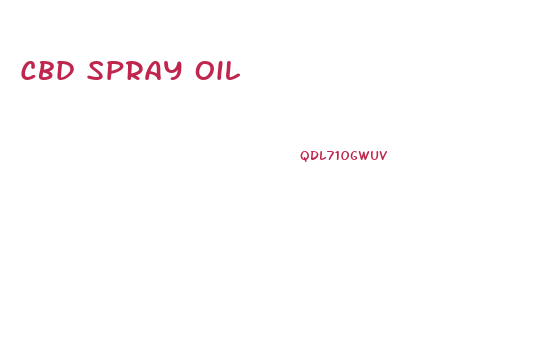 Cbd Spray Oil