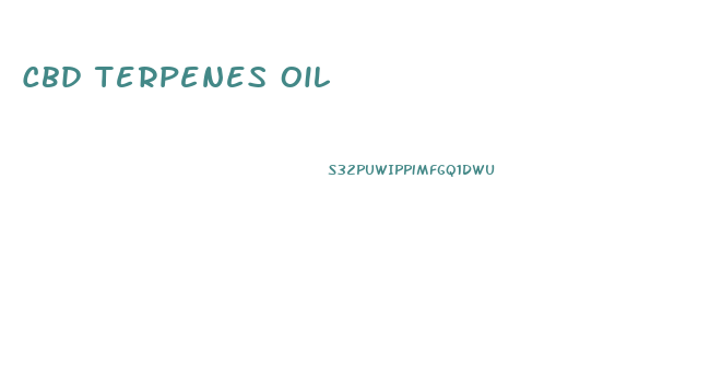 Cbd Terpenes Oil