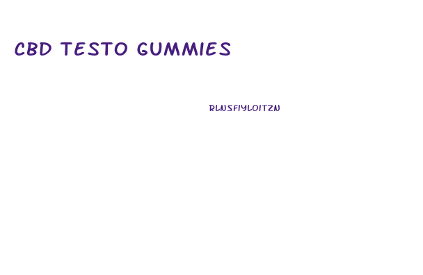 Cbd Testo Gummies