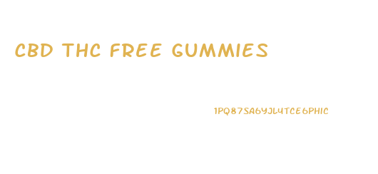 Cbd Thc Free Gummies