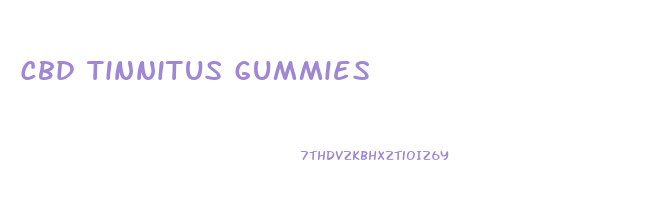 Cbd Tinnitus Gummies