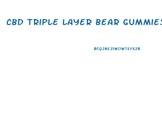 Cbd Triple Layer Bear Gummies With Melatonin