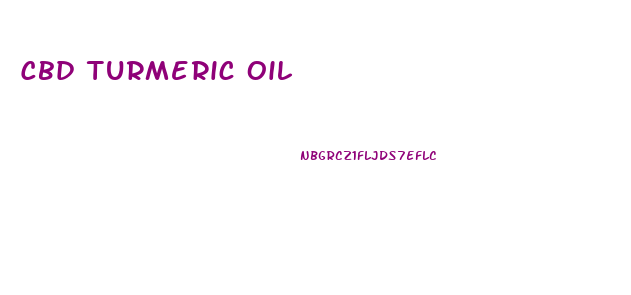 Cbd Turmeric Oil