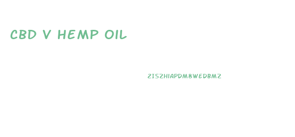 Cbd V Hemp Oil