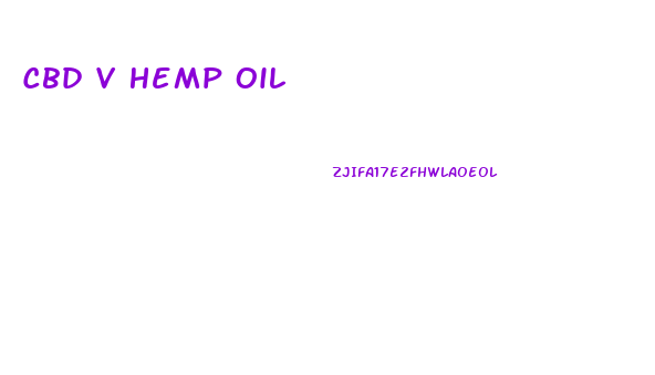 Cbd V Hemp Oil