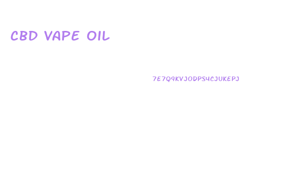Cbd Vape Oil