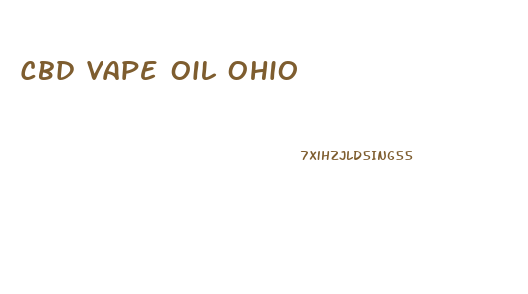 Cbd Vape Oil Ohio