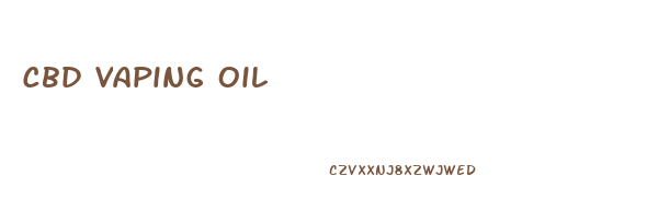 Cbd Vaping Oil