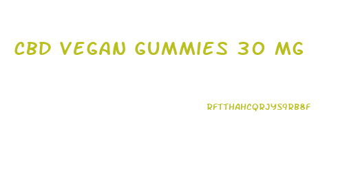 Cbd Vegan Gummies 30 Mg