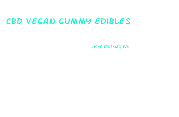 Cbd Vegan Gummy Edibles