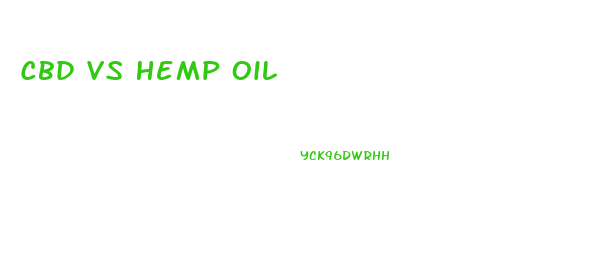 Cbd Vs Hemp Oil