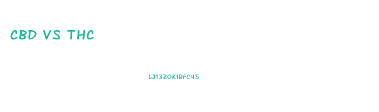 Cbd Vs Thc