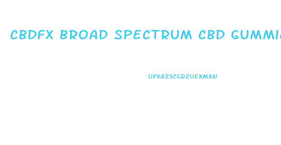 Cbdfx Broad Spectrum Cbd Gummies With Apple Cider Vinegar