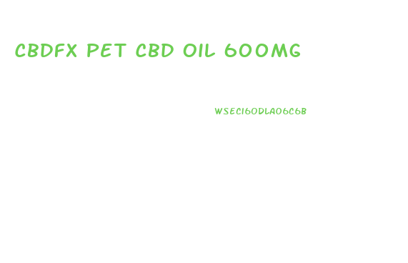 Cbdfx Pet Cbd Oil 600mg