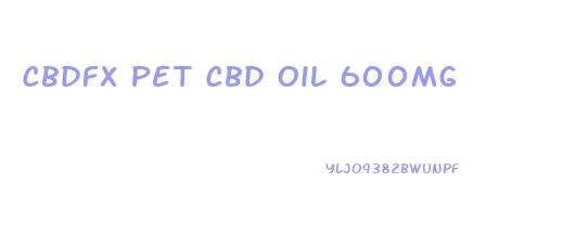 Cbdfx Pet Cbd Oil 600mg