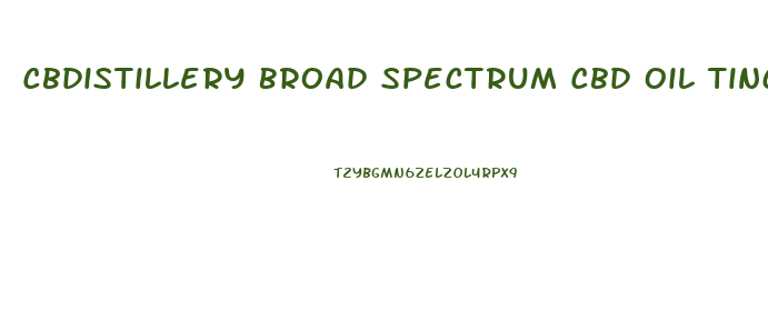 Cbdistillery Broad Spectrum Cbd Oil Tincture