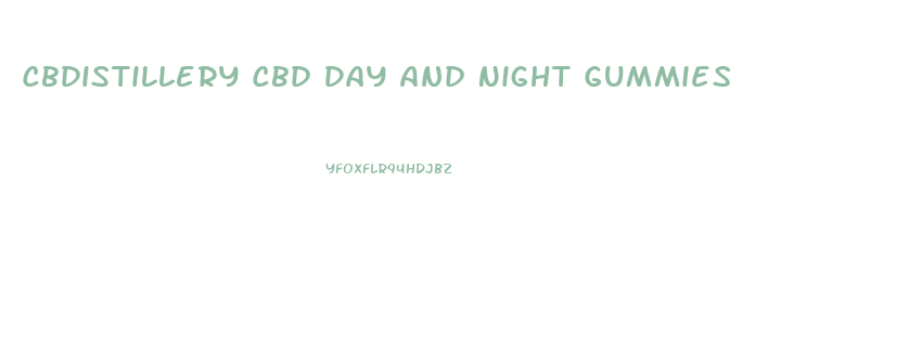 Cbdistillery Cbd Day And Night Gummies