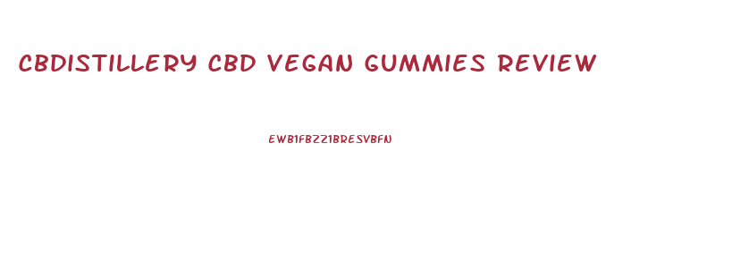 Cbdistillery Cbd Vegan Gummies Review